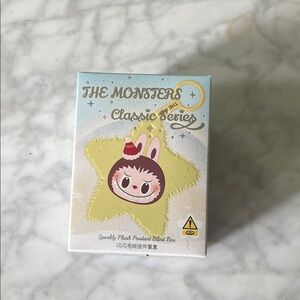 Classic Series Sparkly Plush Pendant Labubu Authentic ! Unopened pop mart